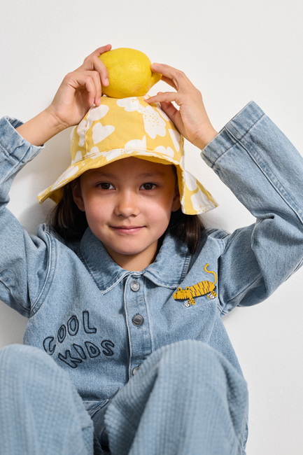 LIEWOOD Amelia Aurinkohattu Käännettävä, Flower/Lemon Yellow