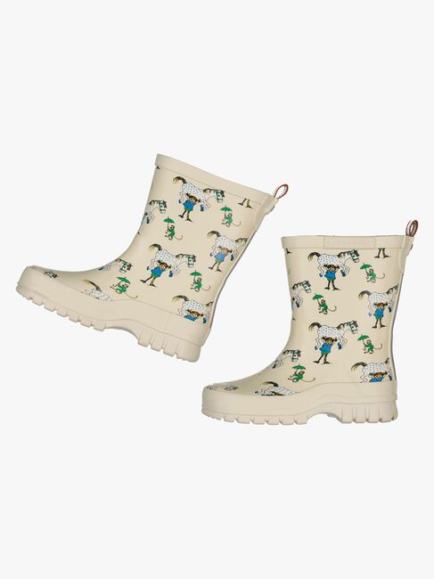 Geggamoja Kumisaappaat Peppi Pitkätossu, Beige