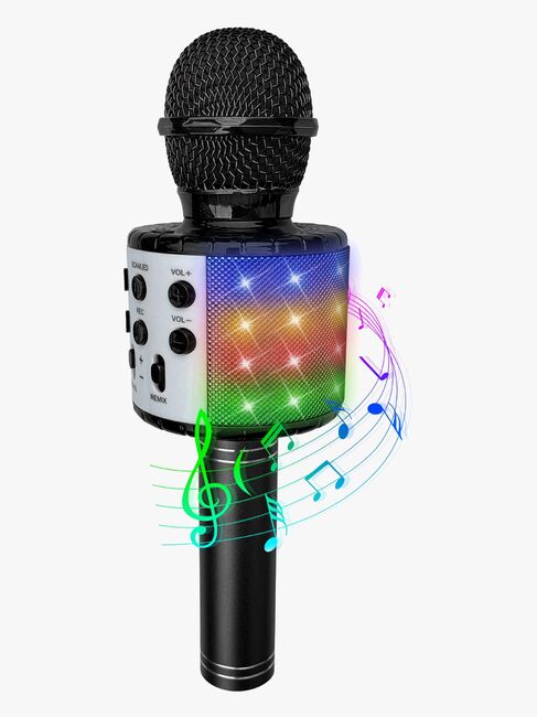 PartyFunLights Karaokemikrofoni Bluetooth, Musta