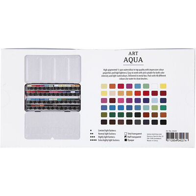 Pigment Art Proff Aqua Akvarellivärit 48 väriä