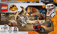 LEGO Jurassic World 76945 Atrociraptor-Dinosauruksen Moottoripyörätakaa-Ajo