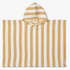 LIEWOOD Paco Kylpyponcho Stripe, White/Yellow Mellow