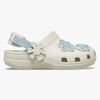 Crocs Classic Denim Flower Kids Pistokkaat, Summit White