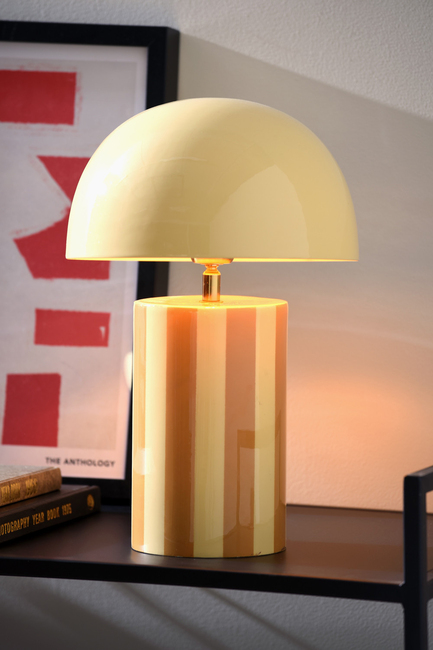 PresentTime Rayado Pöytävalaisin, Ochre Yellow/Soft Yellow