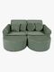 MeowBaby Churros Sohva Max, Olive Sage Green
