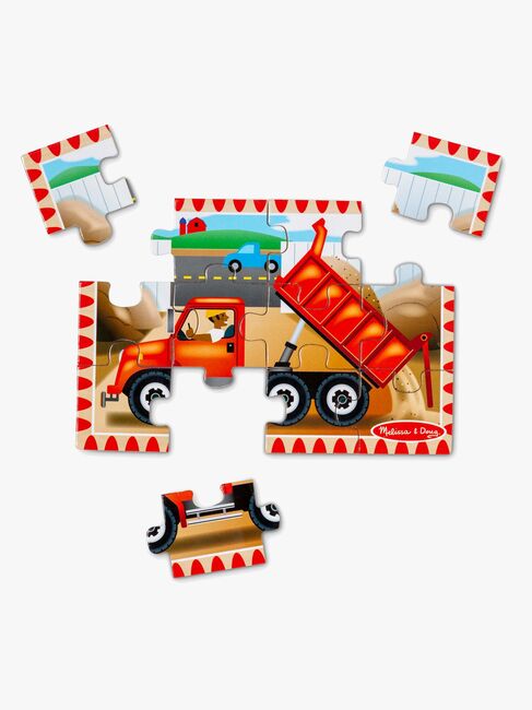 Melissa & Doug Työajoneuvot 4-in-1 Palapeli 12