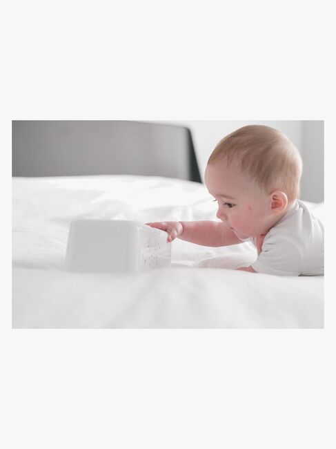 Funkybox Säilytysrasia Kosteuspyyhkeille Little Stars, White