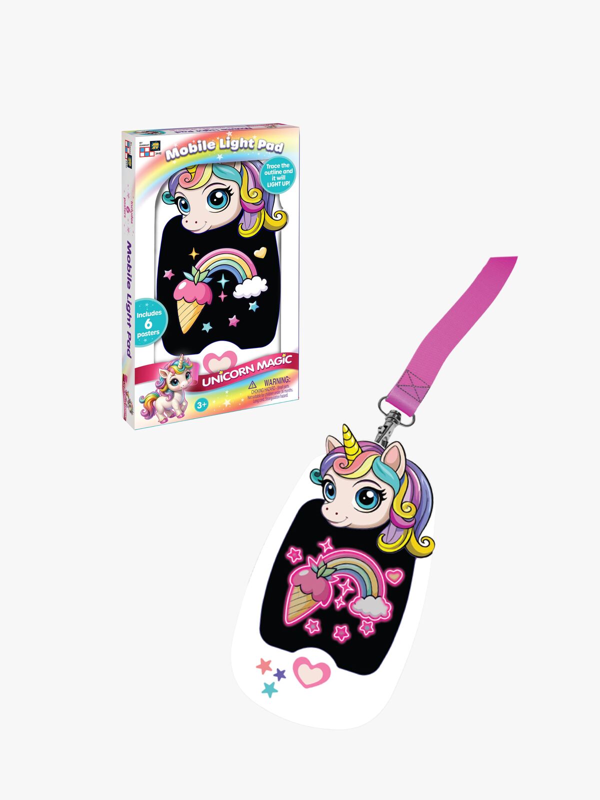 Original Glow Pad Piirustustabletti Yksisarvinen