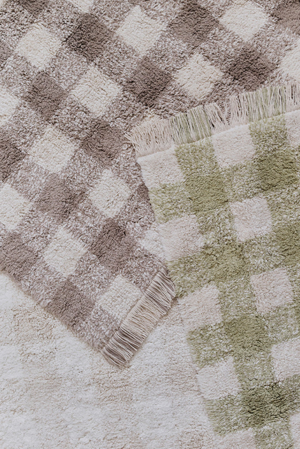 Lorena Canals Pestävä Vichy Matto 150x180 cm, Marron