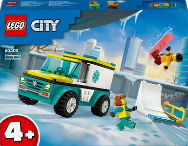 LEGO City 60403 Ambulanssi ja lumilautailija