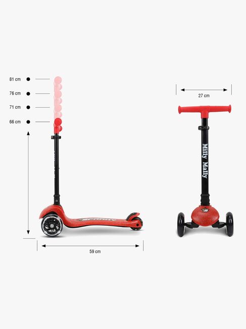 Milly Mally Sparky Potkulauta, Punainen