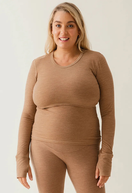 Boob Merinovilla Imetystoppi, Brown Melange