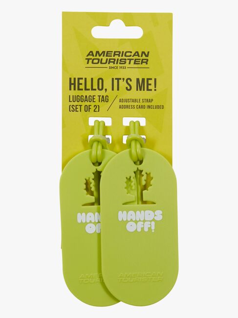 American Tourister Fun Tags Matkalaukun Nimilappu 2-pack, Hands Off