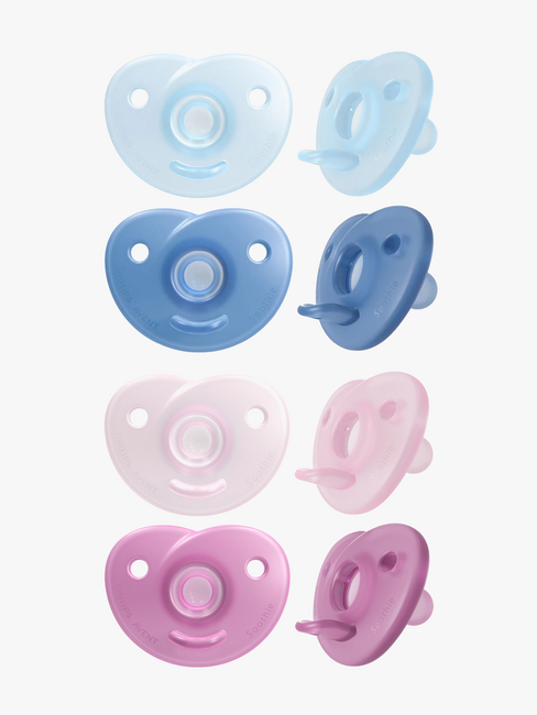 Philips Avent Soothie Tutti 0–6kk 2-pack, Pinkki/Sininen Lajiteltu
