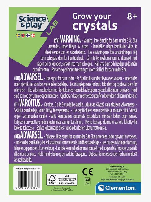 Clementoni Science & Play Tiedesetti Kristallit