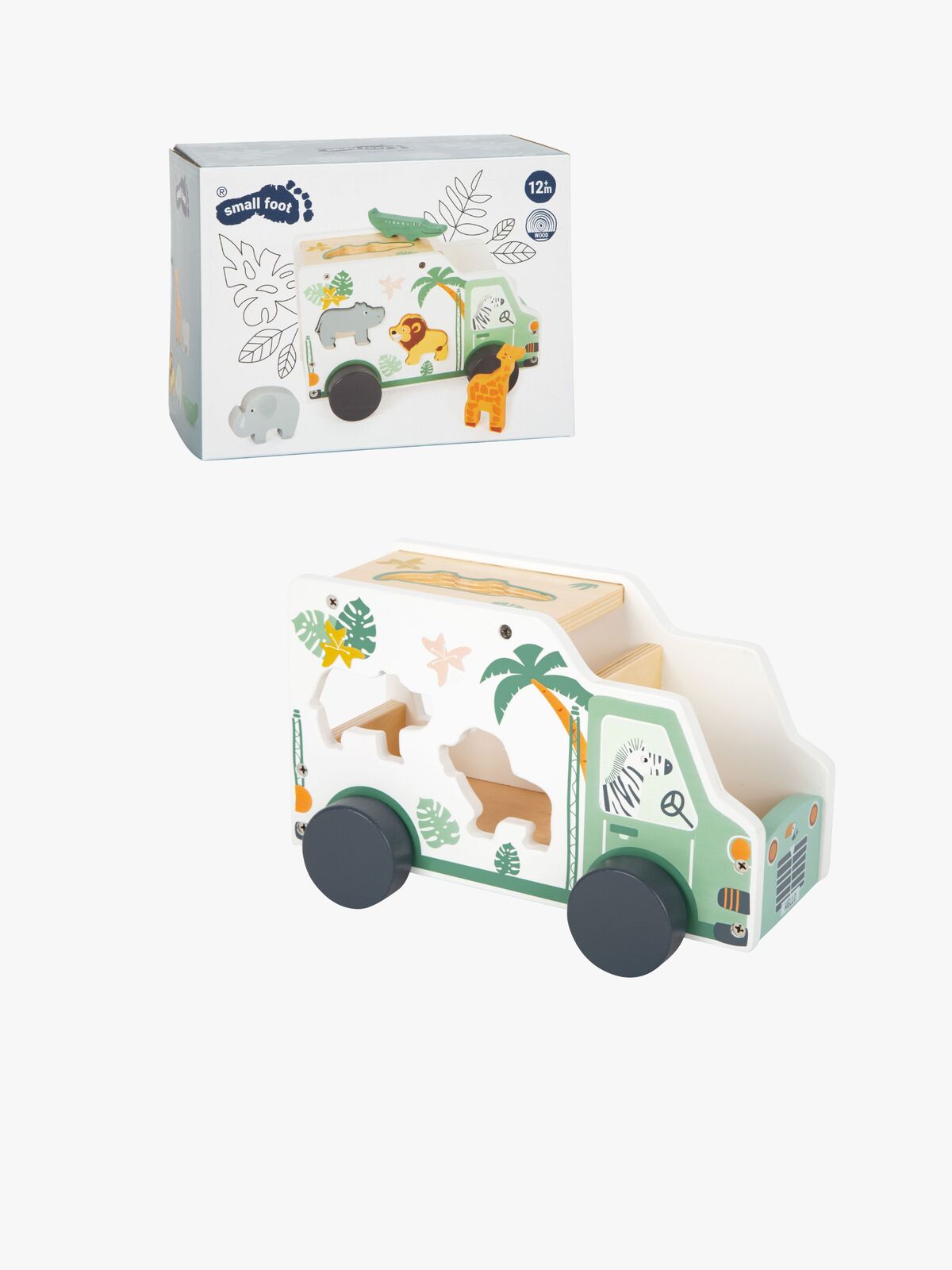 Small Foot Palikkalaatikko Safariauto