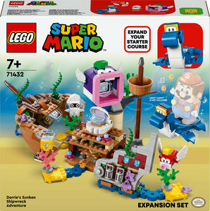 LEGO Super Mario 71432 Dorrien seikkailu uponneella laivanhylyllä ‑laajennussarja