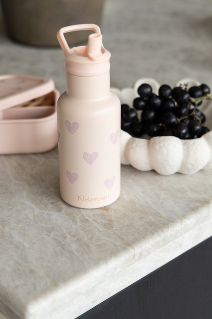 Kidzroom Ruostumaton Teräs Juomapullo 350ml, Magic Meadows Vaaleanpunainen