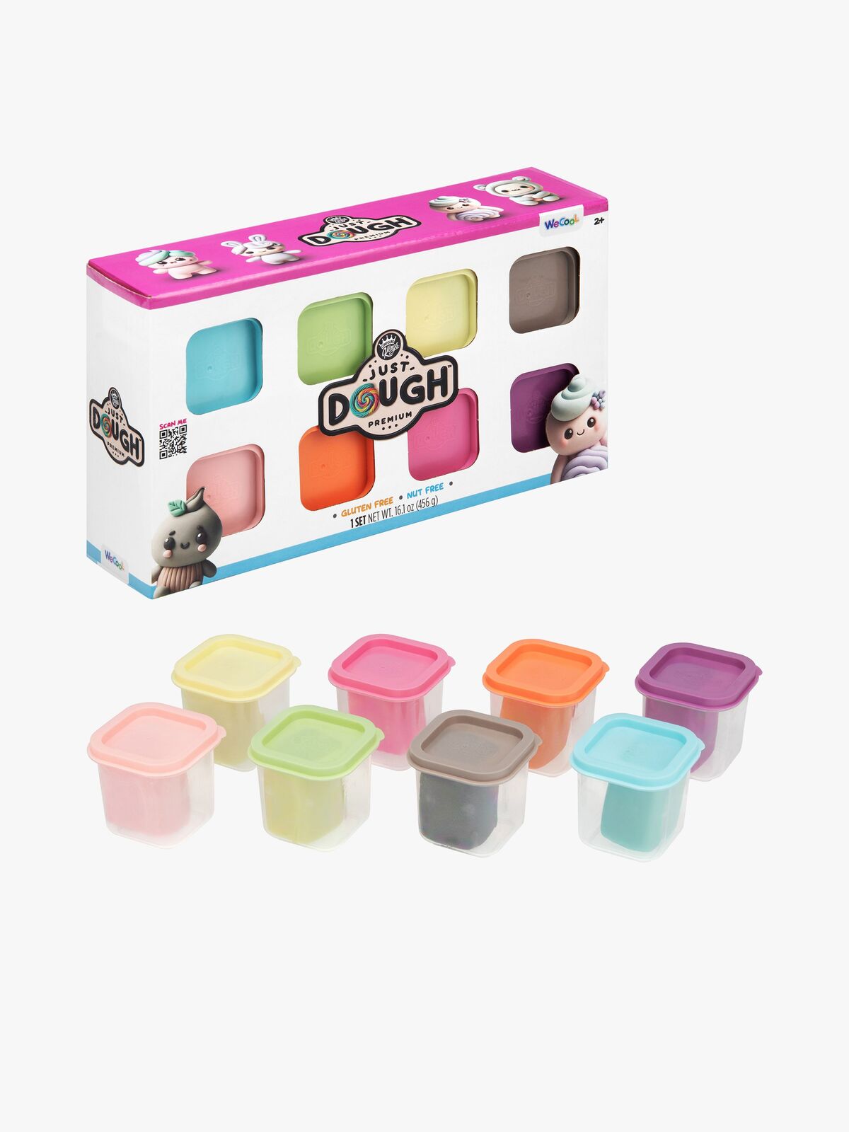 Just Dough Muovailuvaha Pastelli 71 g, 8-pack