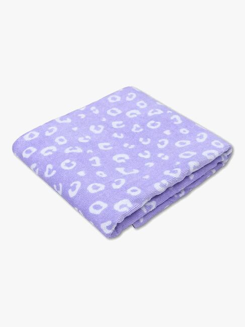 Swim Essentials Kylpypyyhe, Violetti Leopard
