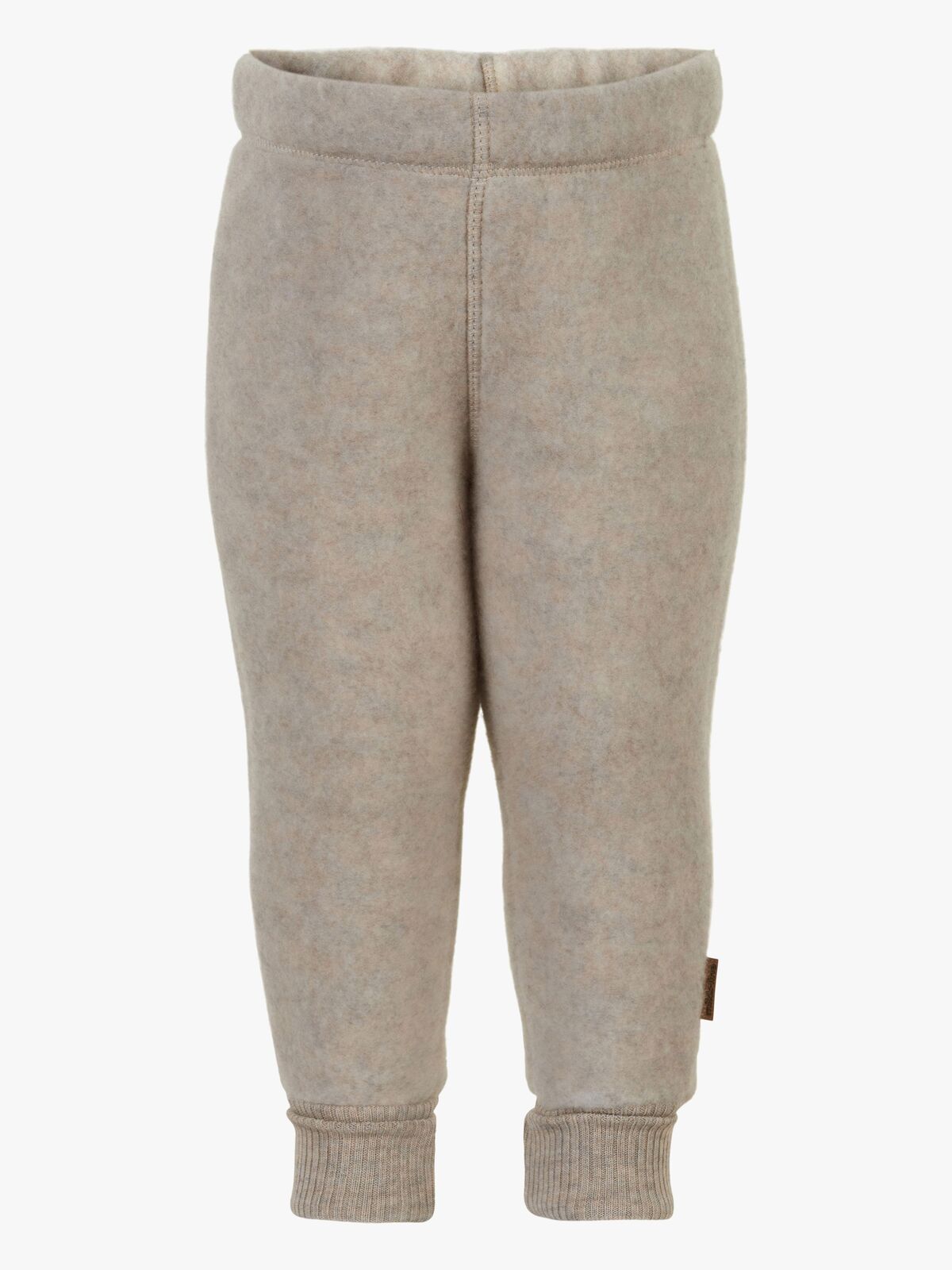 Mikk-Line Fleecehousut Merinovilla, Melange Offwhite