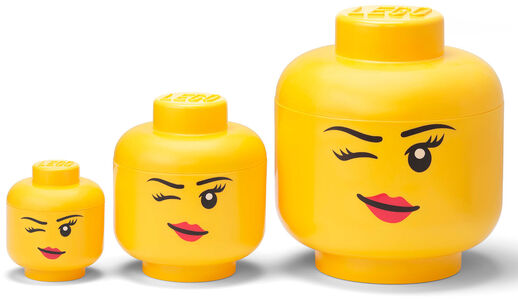LEGO Säilytyslaatikko Winking 3-pack, Keltainen