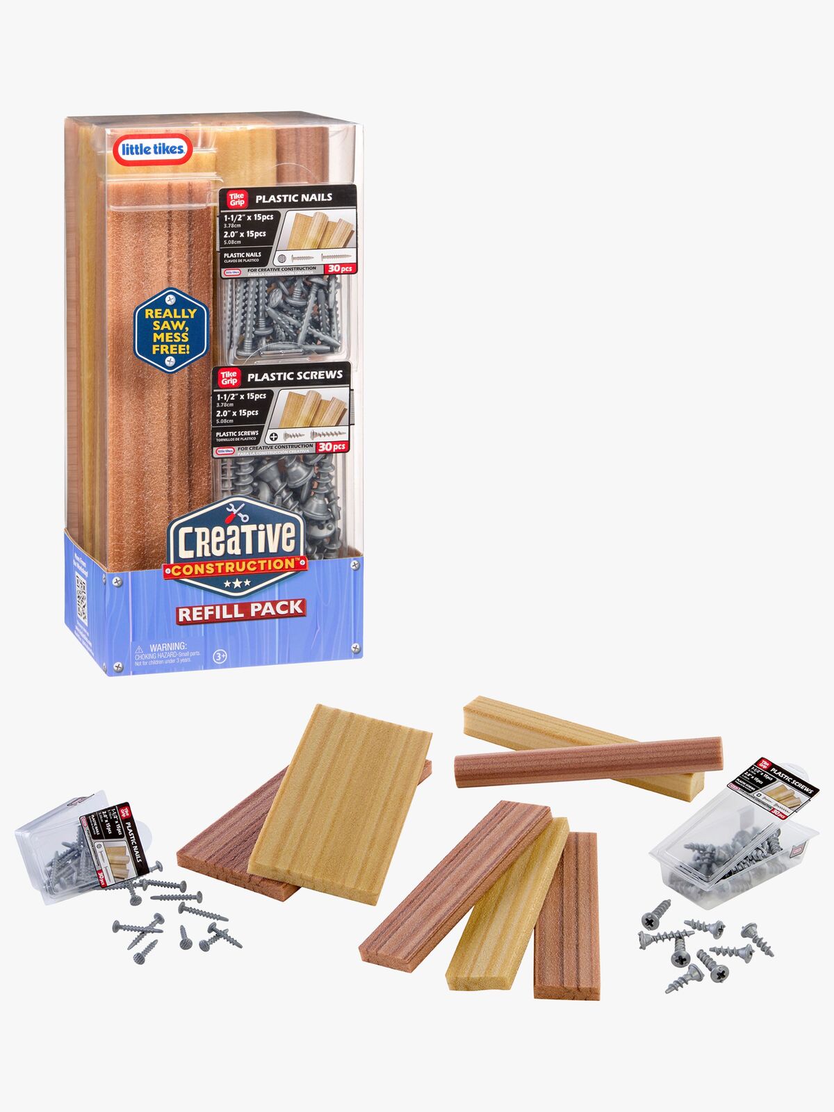 Little Tikes Creative Construction Täydennyspakkaus + Piikki & Ruuvi
