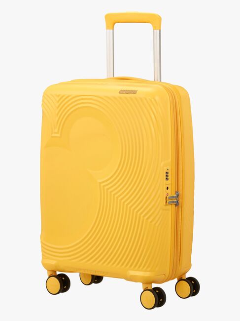 American Tourister Mickey Magic Spinner Matkalaukku 37-44L, Flower Yellow