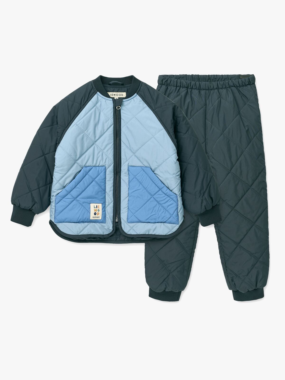 LIEWOOD Zella Kevyttoppapuku, Beach blue/Classic navy/mix