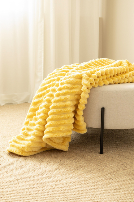 KMCarpets Stripe Viltti 130x170, Keltainen