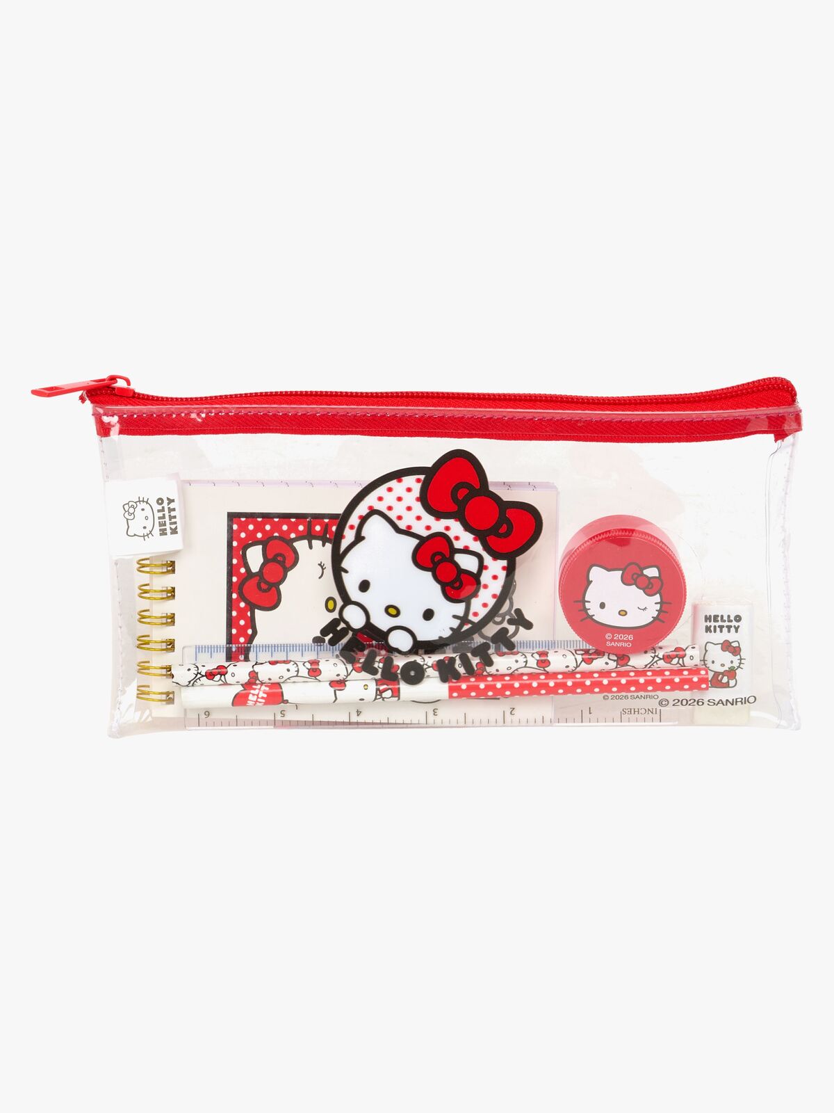 Hello Kitty Penaali + Kirjoitusvälinesetti, Vaaleanpunainen