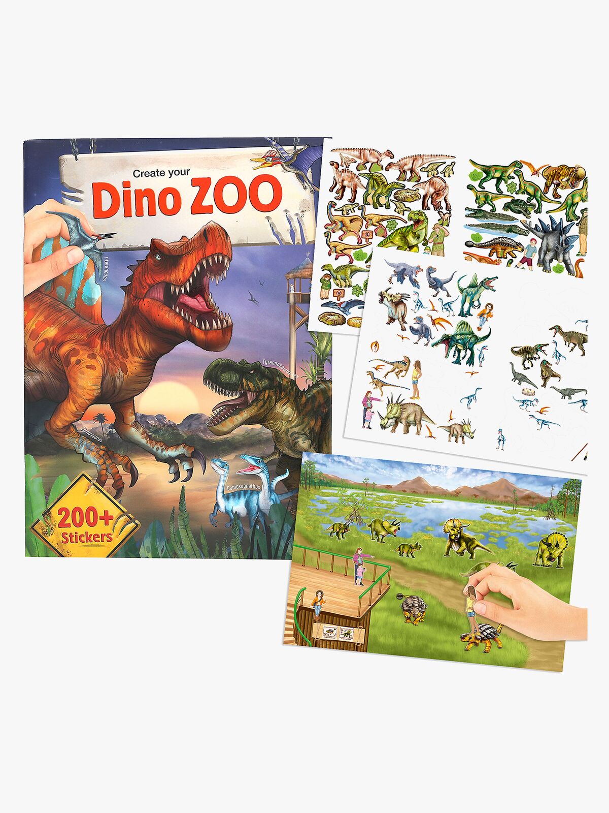 Dino World Tarrakirja Create Your Dino Zoo