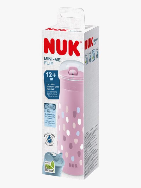 NUK Mini-Me Flip Pullo, Purple Dots