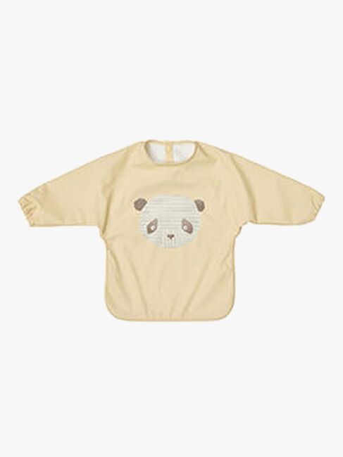 OYOY Lun Lun Panda  Pitkähihainen Ruokalappu, Butter