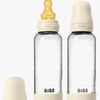 BIBS Medium Flow Lasi Tuttipullo Lateksi 2-pack 240 ml, Ivory