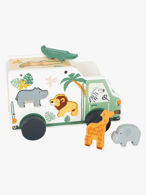 Small Foot Palikkalaatikko Safariauto