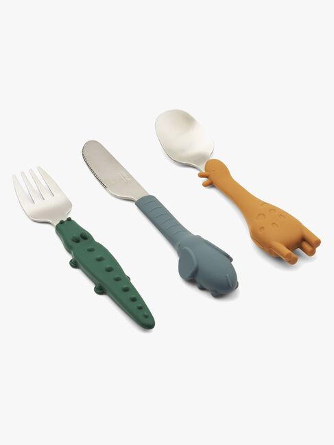 LIEWOOD Tove Aterimet Teräs/Silikoni, Golden Caramel Mix