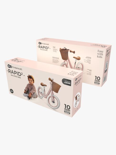 Kinderkraft RAPID 2 Potkupyörä, Vaaleanpunainen