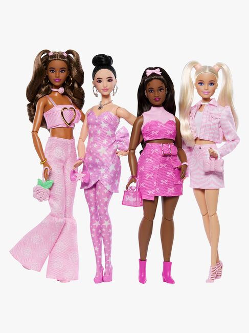 Barbie Deluxe Style Nukke + Vaaleanpunainen Farkkuasu