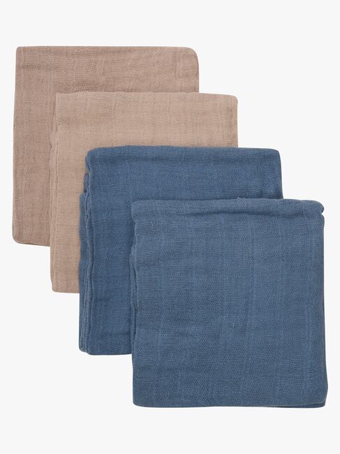 Peppi Musliiniviltti 4-pack, China Blue