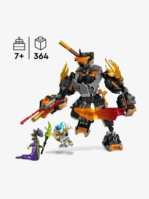 LEGO Ninjago 71854 Colen tehtävärobotti ja Lohikäärme-Zane