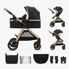 Kinderkraft ESME 2-in-1 Yhdistelmävaunut, Pure Black