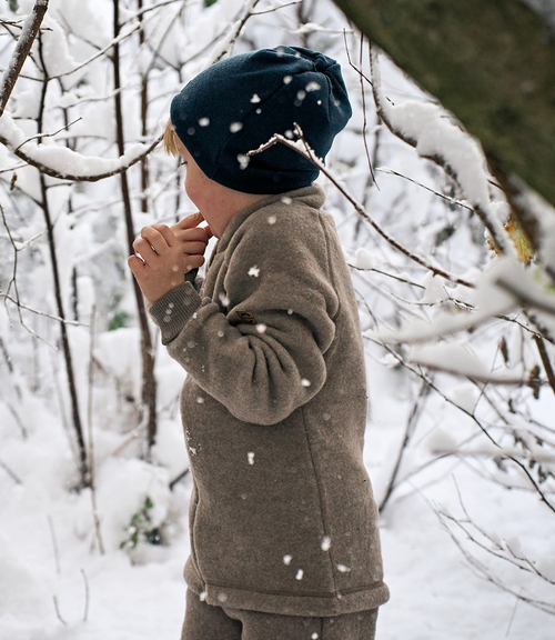 Mikk-Line Fleecetakki Merinovilla, Melange Denver