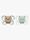 NUK Perfect Match Air Tutti 2-pack Koko 1, Bear/Frog