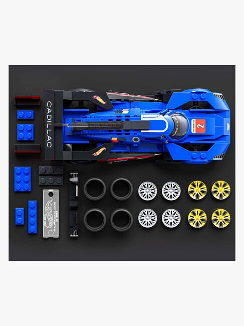 Mattel Brick Shop Hot Wheels Speed Series Brick Shop Hot Wheels Työmaasetti Cadillac Project GTP Hypercar 236 Osaa