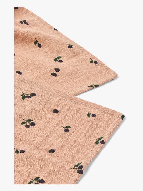 LIEWOOD Lewis Musliiniviltti 2-pack, Mini Berry/Pale Tuscany