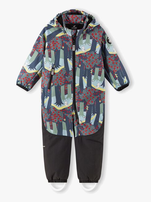 Reima Moomin Mjosa Softshell-haalari, Soft Black