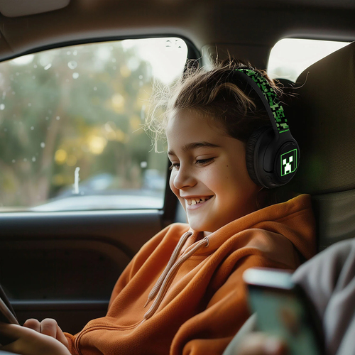 Minecraft Langattomat Kuulokkeet + LED Sharing AUX