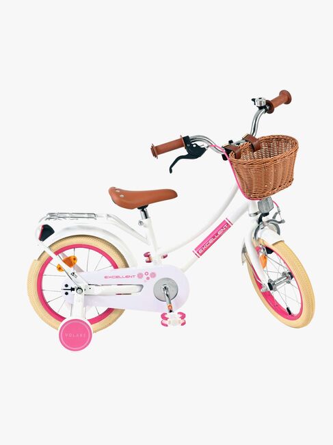 Volare  Polkupyörä + Kori 14'', Valkoinen