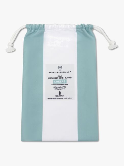Swim Essentials Luxe Rantapyyhe, Green White Cheers